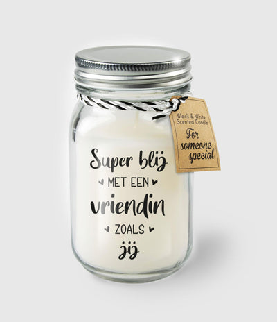 Bougie parfumée Paperdreams en verre - petite amie