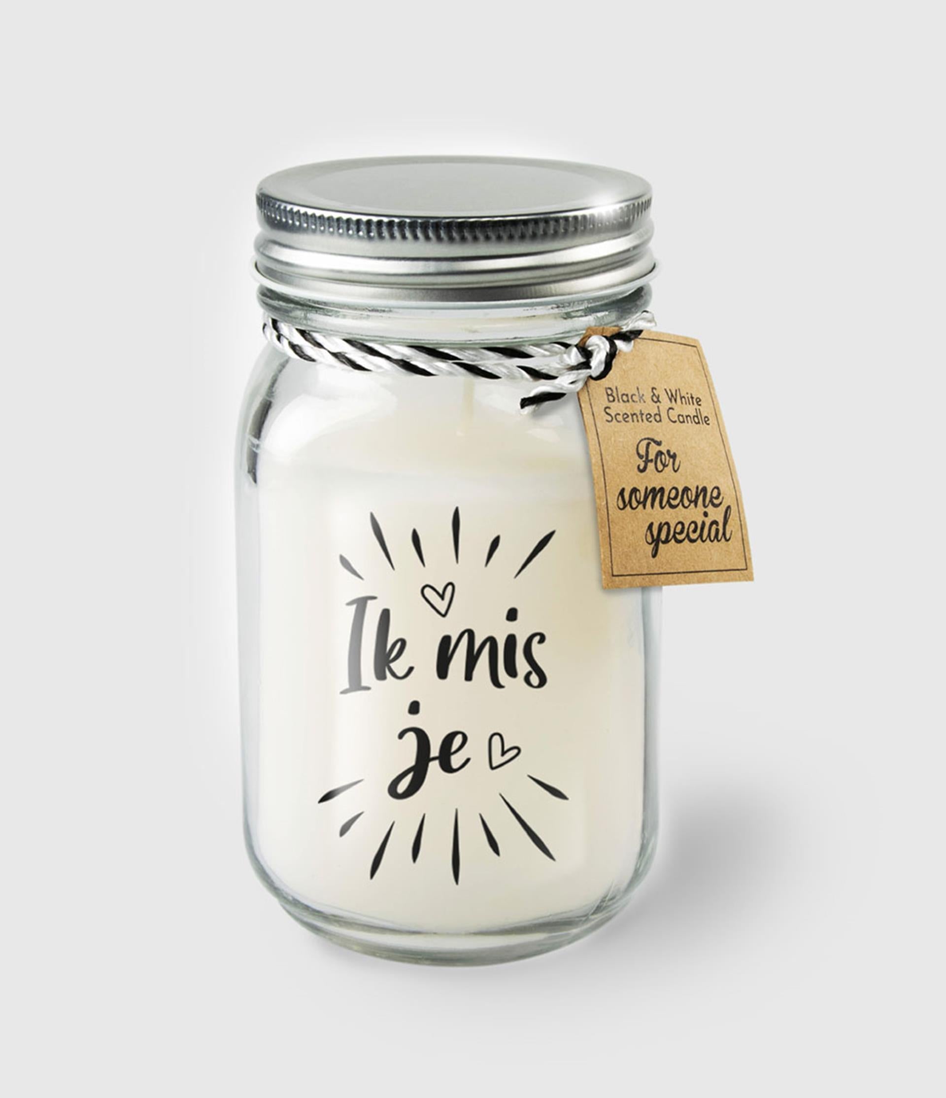 Bougie parfumée Paperdreams en verre - Tu me manques