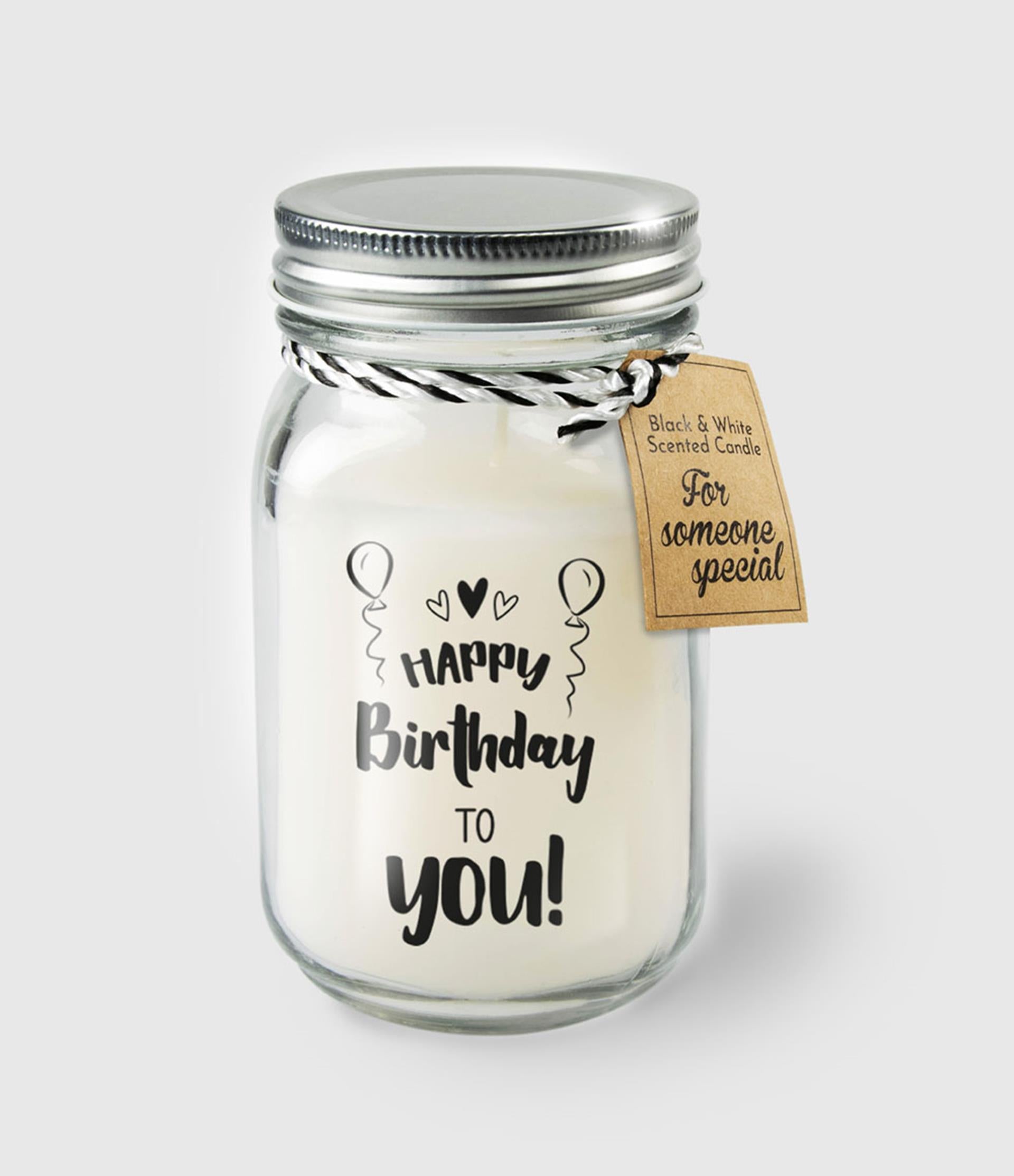 Bougie parfumée Paperdreams en verre - joyeux anniversaire