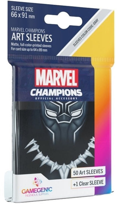 Pochettes de jeu de société Marvel 'champions : panthère noire' 66 x 91 mm (51pcs) - accessoires