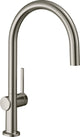 Hansgrohe m54 - robinet de cuisine talis, aspect acier inoxydable 72804800