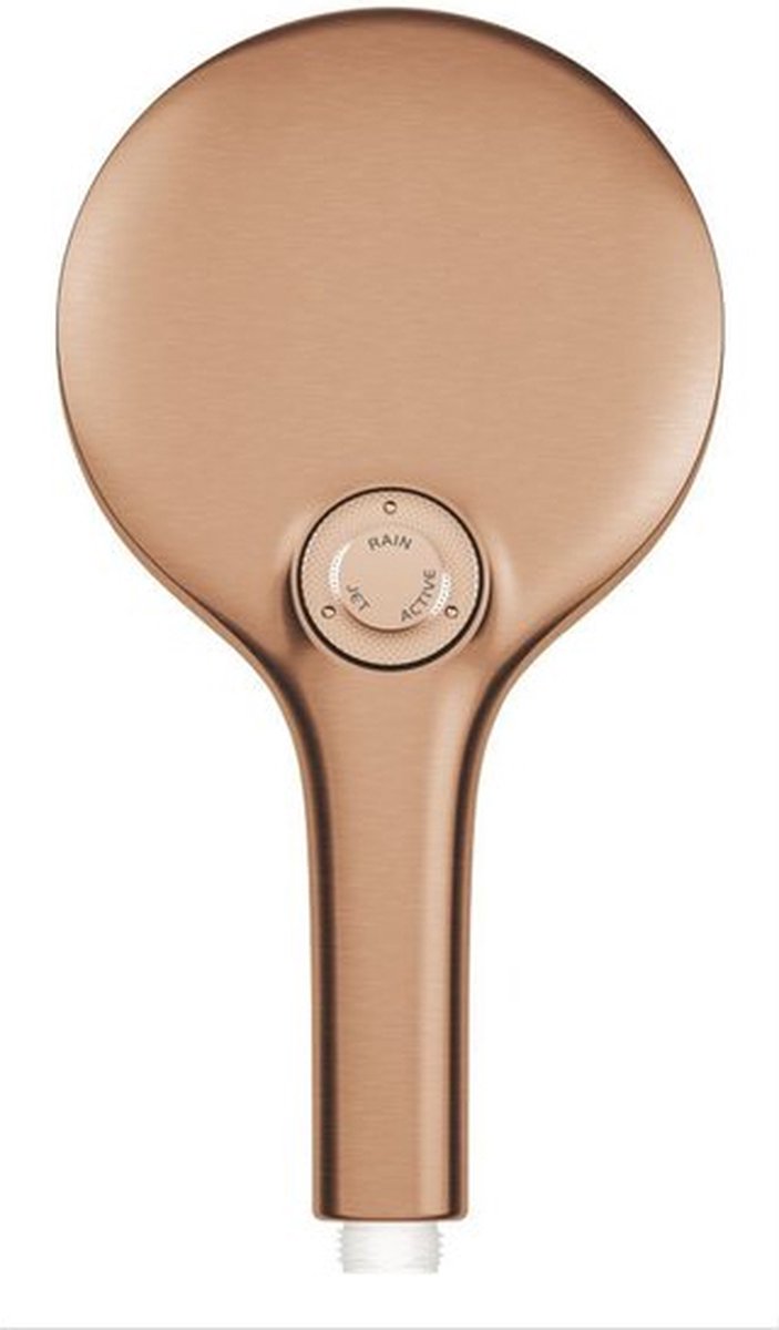 Douchette à main Grohe rainshower smartactive 130 - 13 cm - 3 types de jets - coucher de soleil chaud brossé - 26574dl0