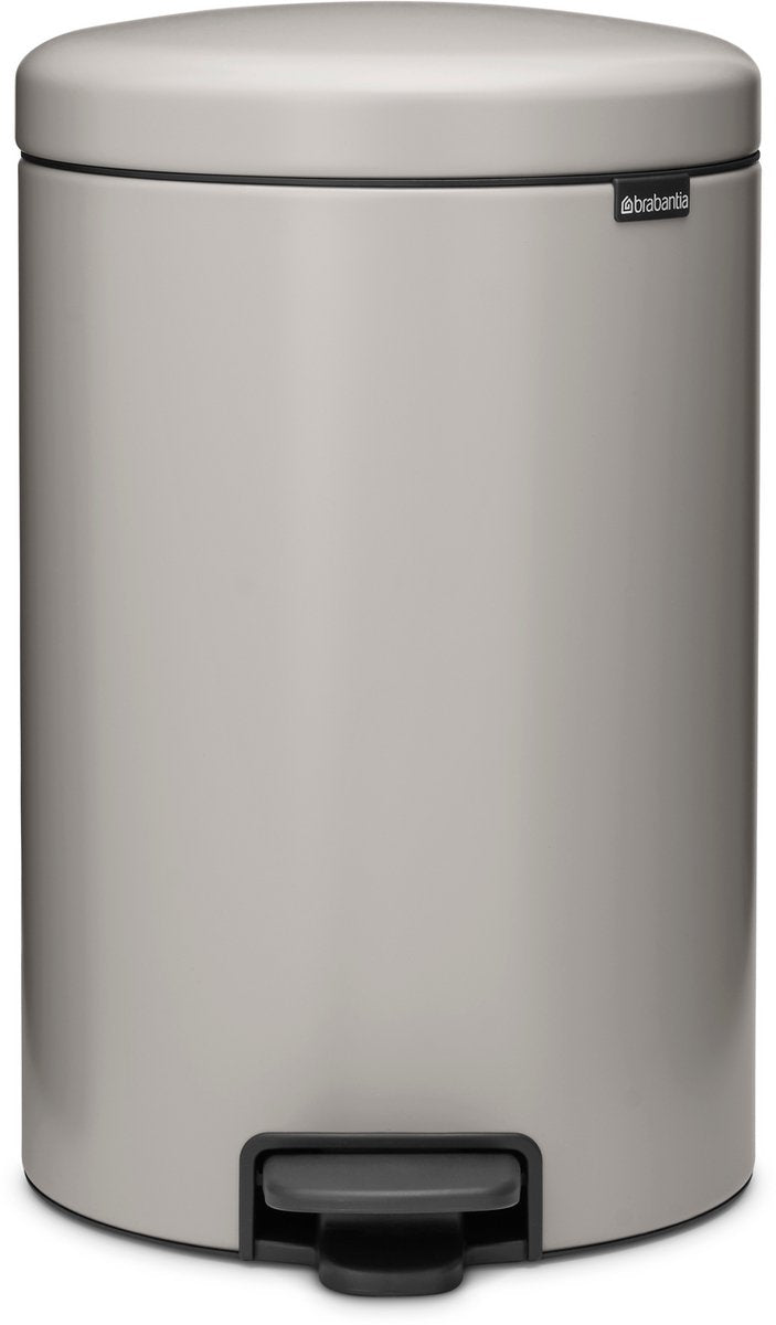Poubelle Brabantia newicon - 20 litres - gris doux
