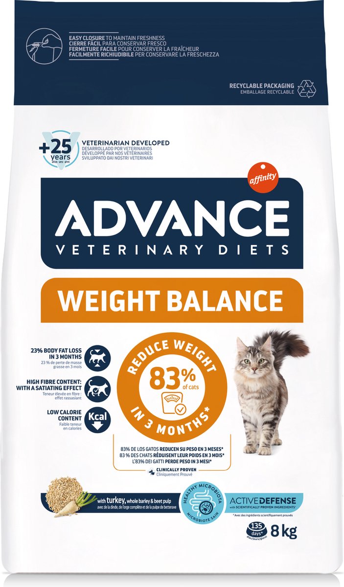 Advance Balance du poids du chat vétérinaire