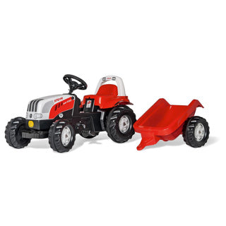 Rolly Toys Stair Tracteur Rollykid Steyr 6165 CVT Junior Red White