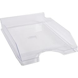 Corbeille à courrier bureau dépôt 255x65mm c4 transparent
