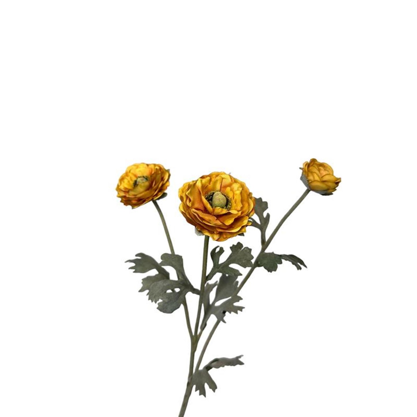 Roberts collection fleur artificielle renoncule 48cm jaune ocre