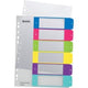 Intercalaires numériques 1-6 Leitz polypropylène