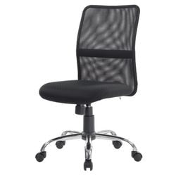 Chaise de bureau ness niceday noir chrome, maille