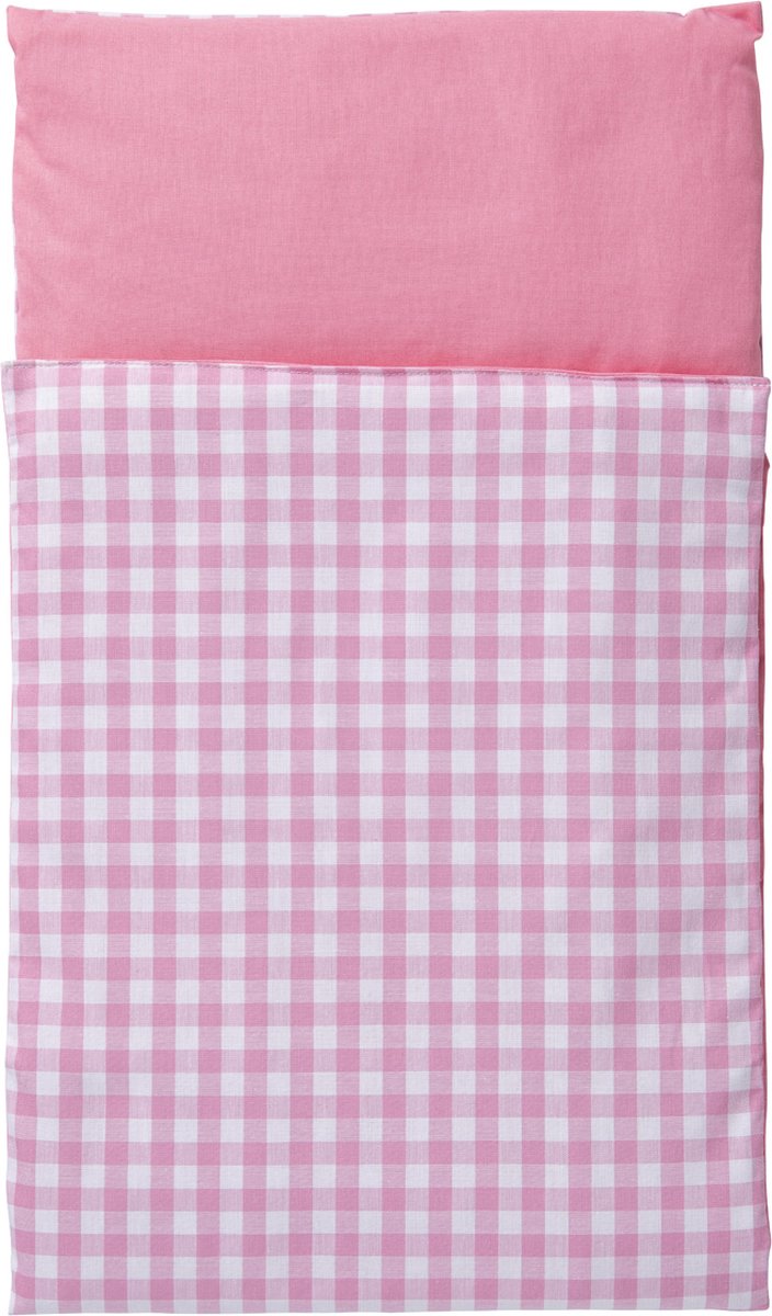 Jouets Van Dijk - couvre-lit - carreaux roses