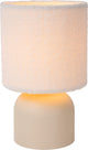 Lucide laineux - lampe de table - ø 16 cm - 1xe14 - beige - japandi