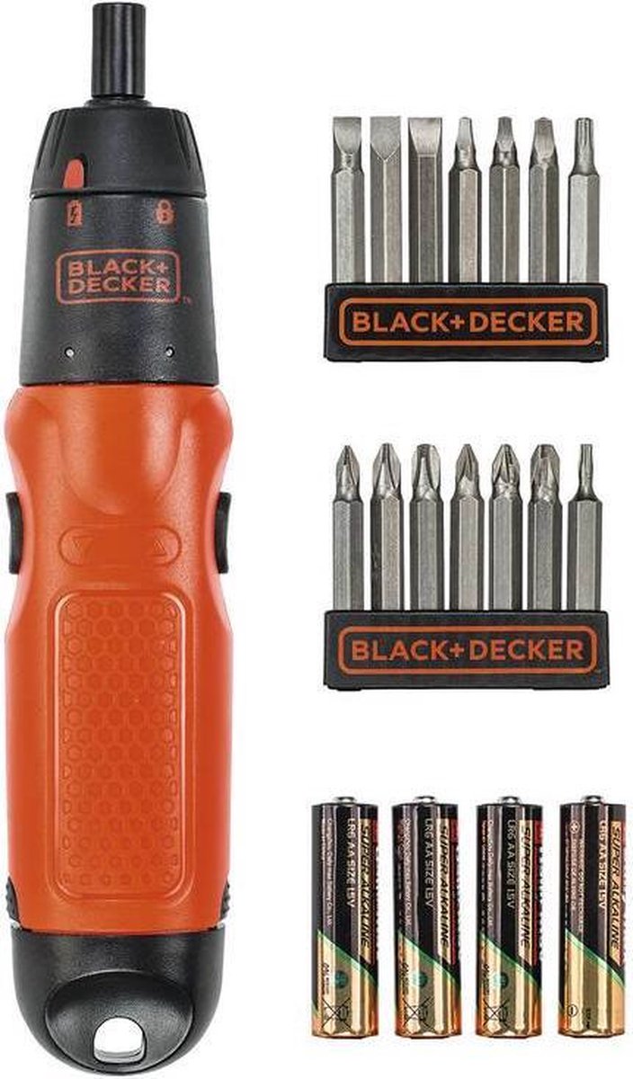 Tournevis sans fil Black+decker black decker a7073, 19 pièces