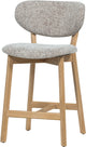 Chaise de bar Woood Udar avec structure en bois - bois - naturel - 94x51x58