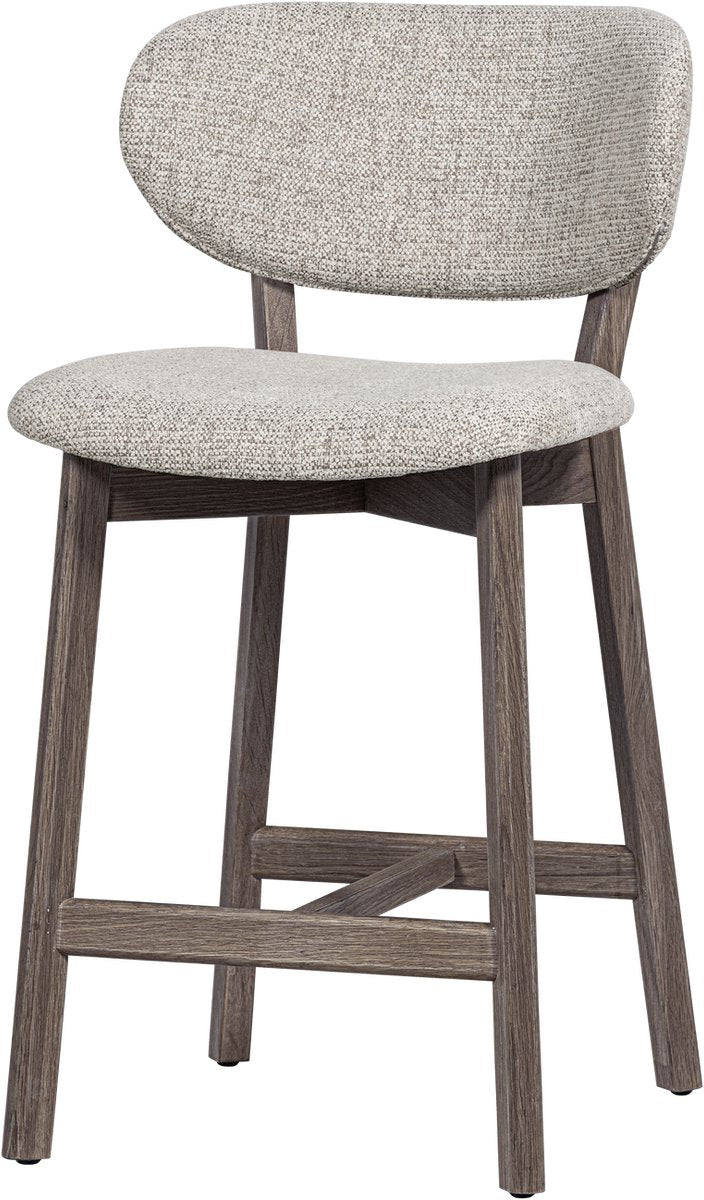 Chaise de bar Woood Udar avec structure en bois - bois - marron - 94x51x58