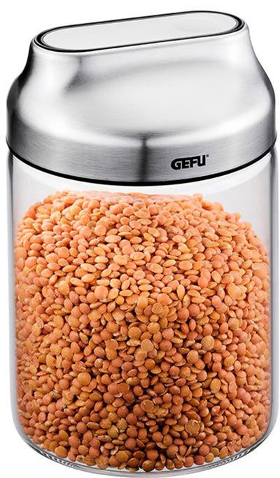 Récipient de conservation Gefu Kippo – 700 ml – verre borosilicate – avec couvercle verseur et fonction kipp