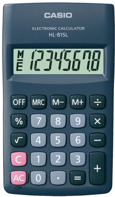Casio HL-815L calculatrice de poche calculatrice de base noir