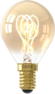 Lampe LED à filament Calex - e14 - source de lumière vintage - p45 - or - 2,5w - dimmable