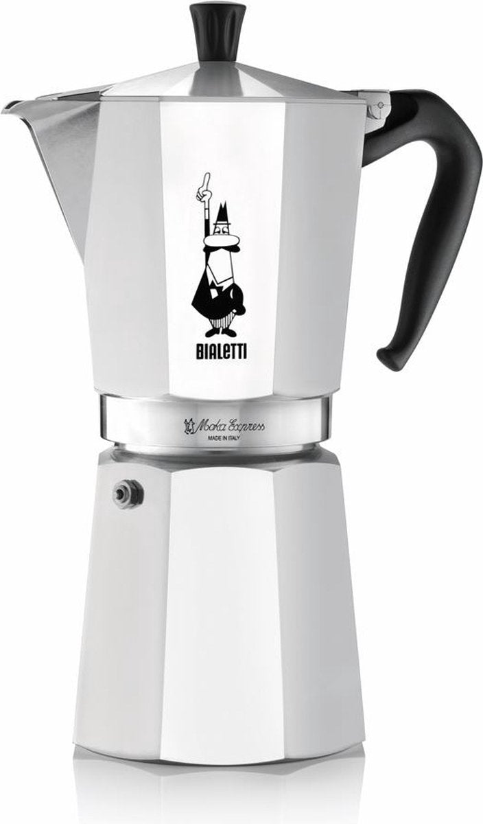 Bialetti moka express 18 tasses – cafetière expresso – aluminium – 810 ml