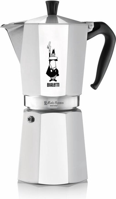 Bialetti moka express 18 tasses – cafetière expresso – aluminium – 810 ml