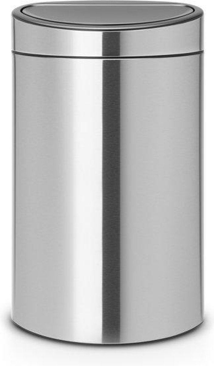 Poubelle Brabantia Touch Bin - 40 litres - acier mat