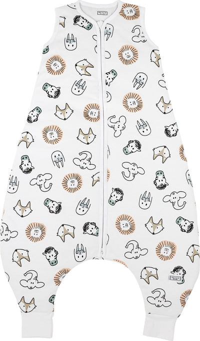 Meyco bébé animal bébé hiver sommeil salopette pull - multicolore - 80 cm - 2,0 tog