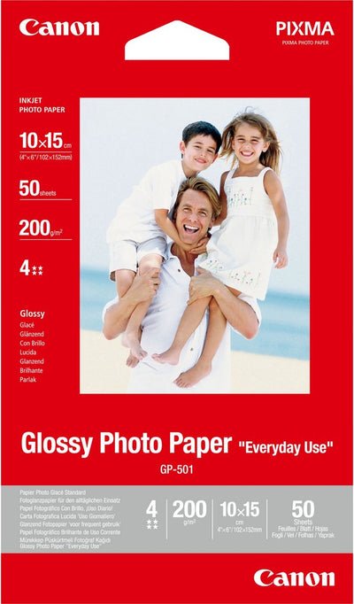 Canon gp-501 10x15cm 50 feuilles papier photo brillant