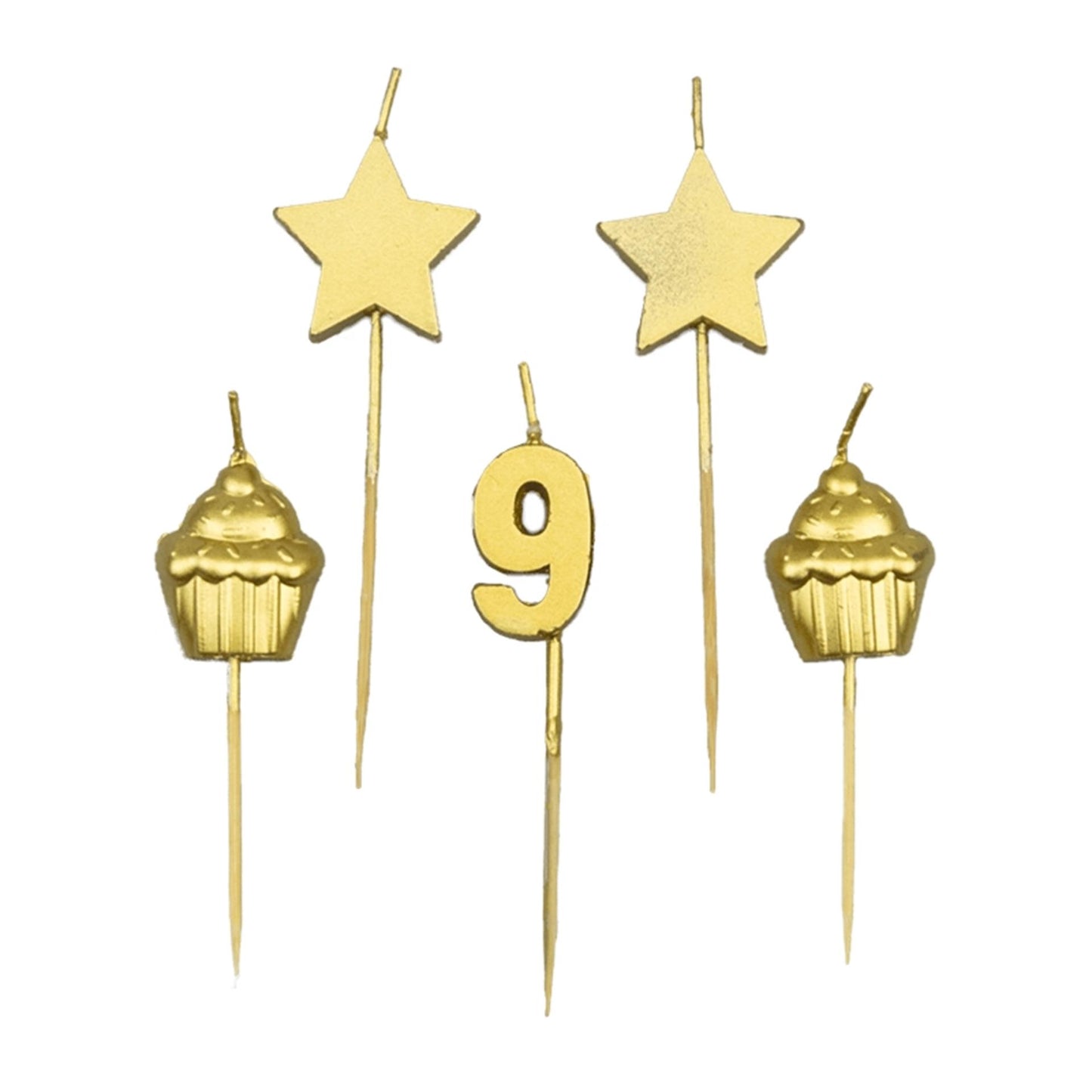 Bougies à gâteau Paperdreams - 9 ans