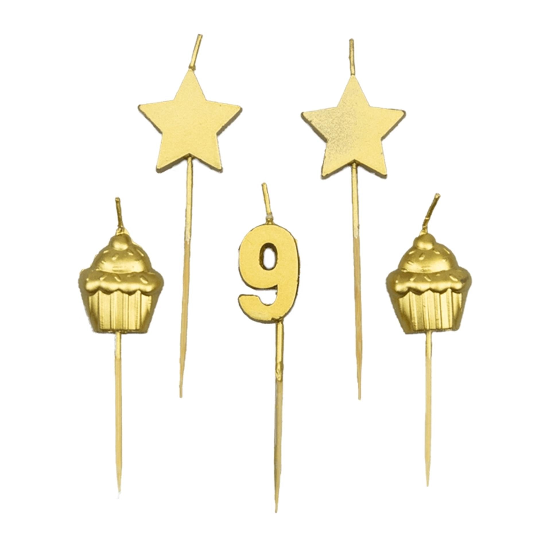 Bougies à gâteau Paperdreams - 9 ans
