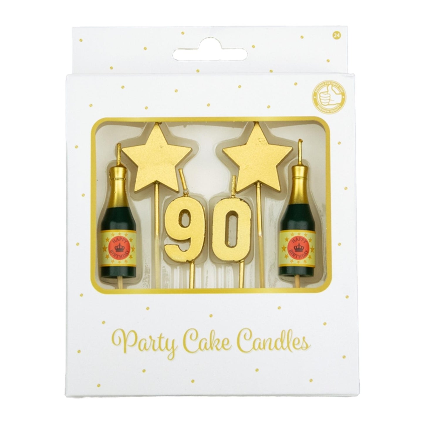 Bougies à gâteau Paperdreams - 90 ans