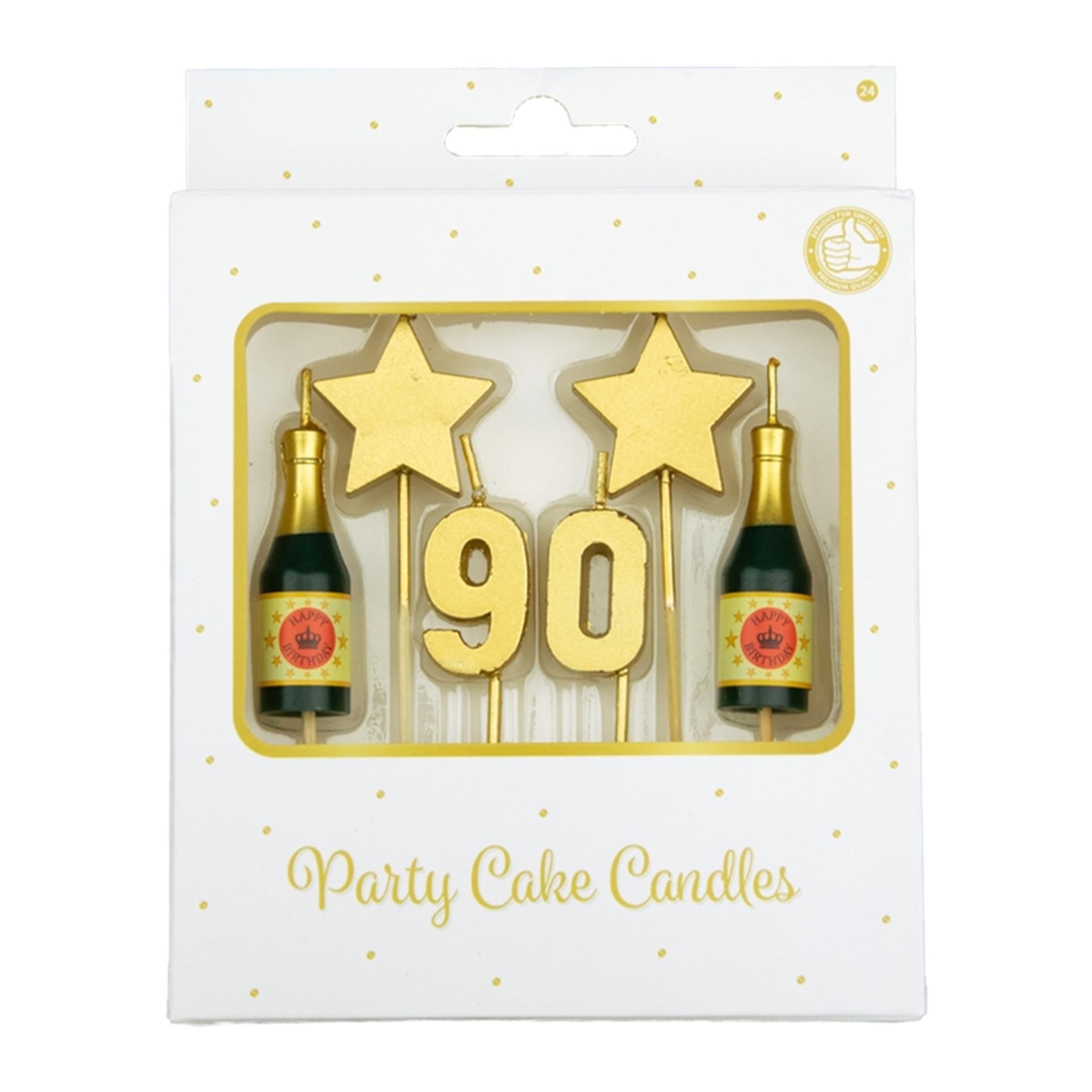 Bougies à gâteau Paperdreams - 90 ans