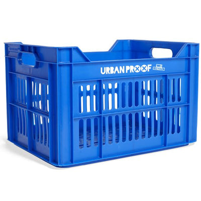 Caisse de vélo de preuve urbain plastique recyclé 30l king bleu 40x30x25 cm