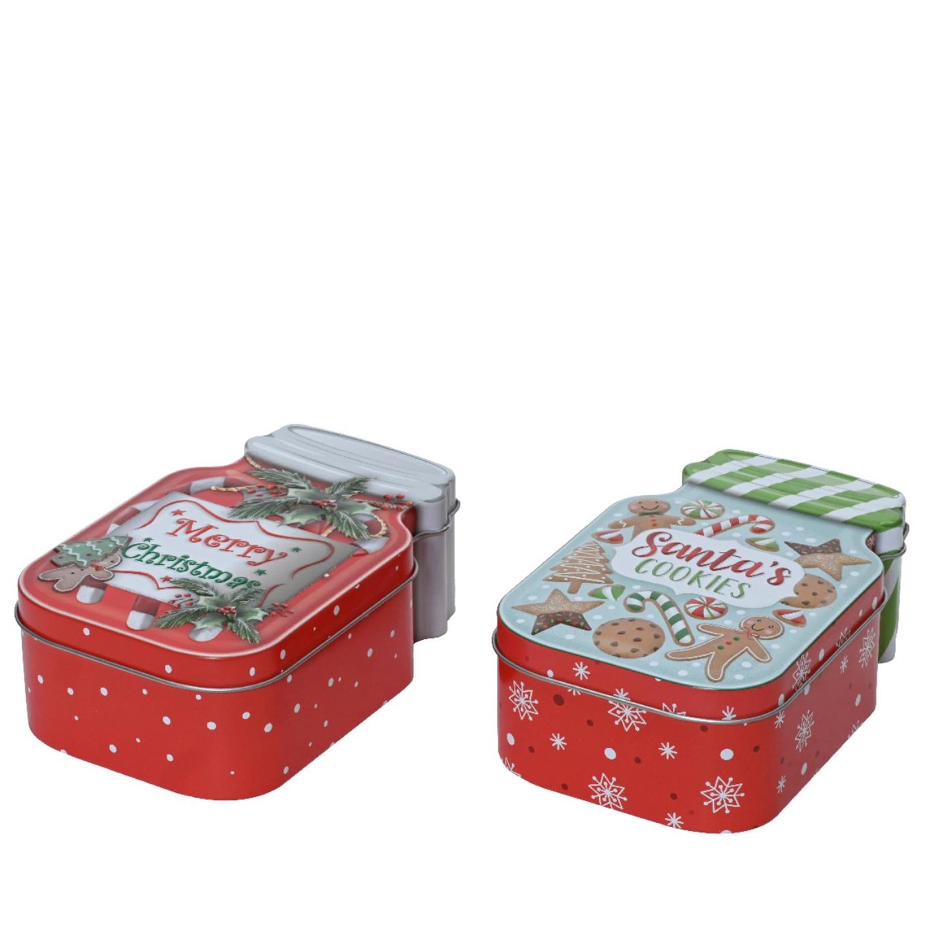 Boîte de rangement de Noël Decoris 15x9,6x5,3 cm