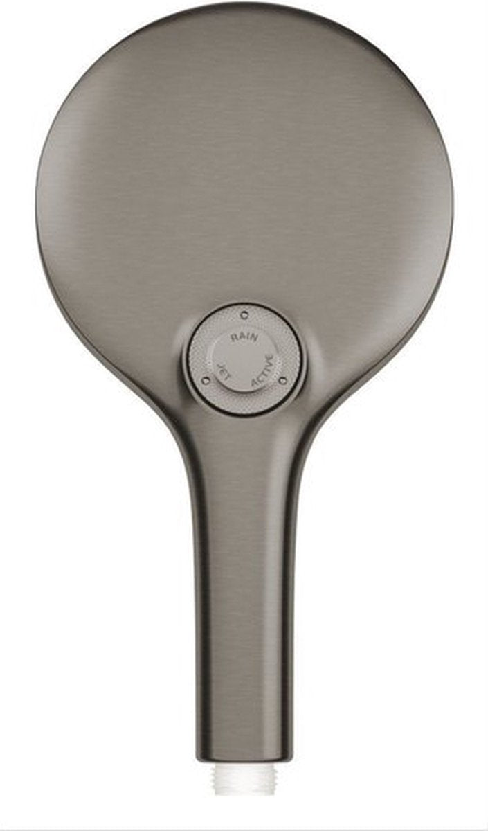Douchette à main Grohe Rainshower Smartactive - 13 cm - 3 types de jets - graphite dur brossé - 26574al0
