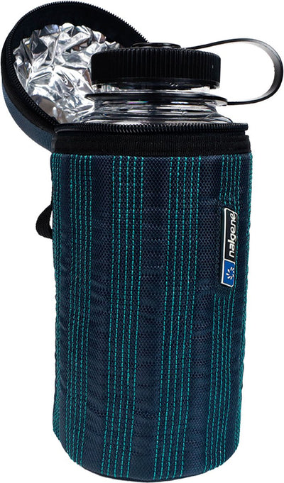 Nalgene - bouteille habillement bouche large 1 l manchon isotherme bleu