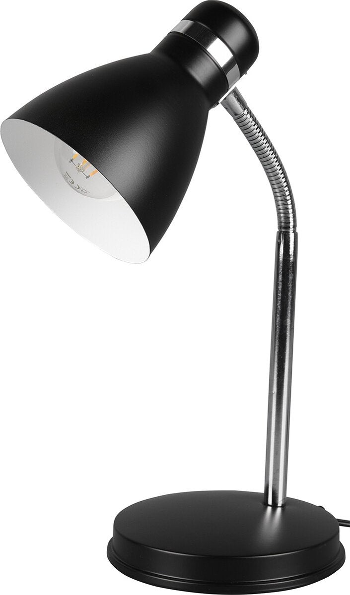 Rl live your light reality harvey - lampe de table - lampe de bureau - noir mat - flex - excl. 1x e27 4w