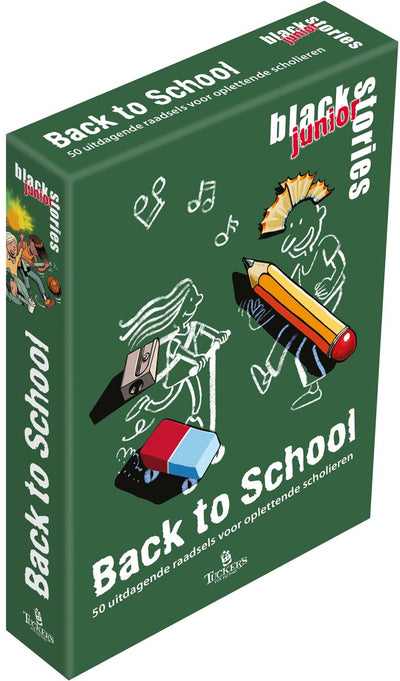 Tucker's Fun Factory Game Black Stories Jeu de cartes pour la rentrée scolaire.
