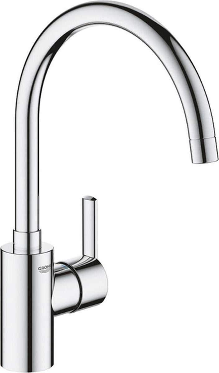 Robinet de cuisine Grohe Feel - bec haut - plage de pivotement flexible 0° 150° - chrome