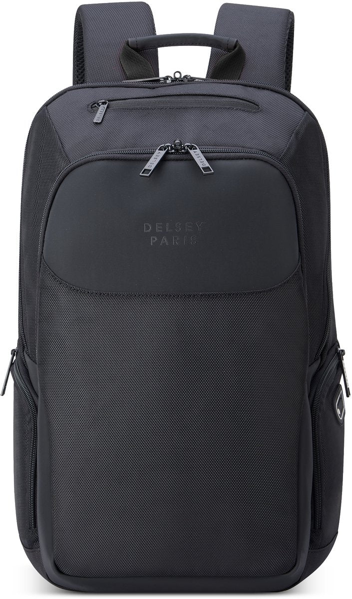 Delsey parvis plus sac à dos pour ordinateur portable 15,6 pouces – 22l – sangle trolley – polyester recyclé – noir