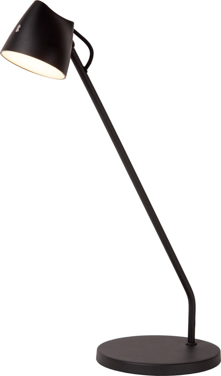 Lucide milne - lampe de bureau - LED dimmable - 1x8w 2700k - noir