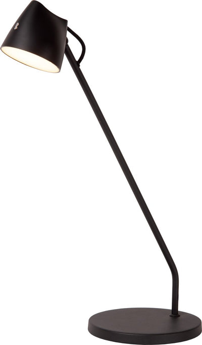 Lucide milne - lampe de bureau - LED dimmable - 1x8w 2700k - noir