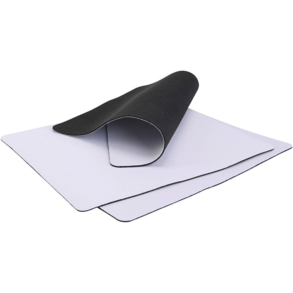 Tapis de souris, taille 20x24 cm, blanc, 12 pièces 1 boîte