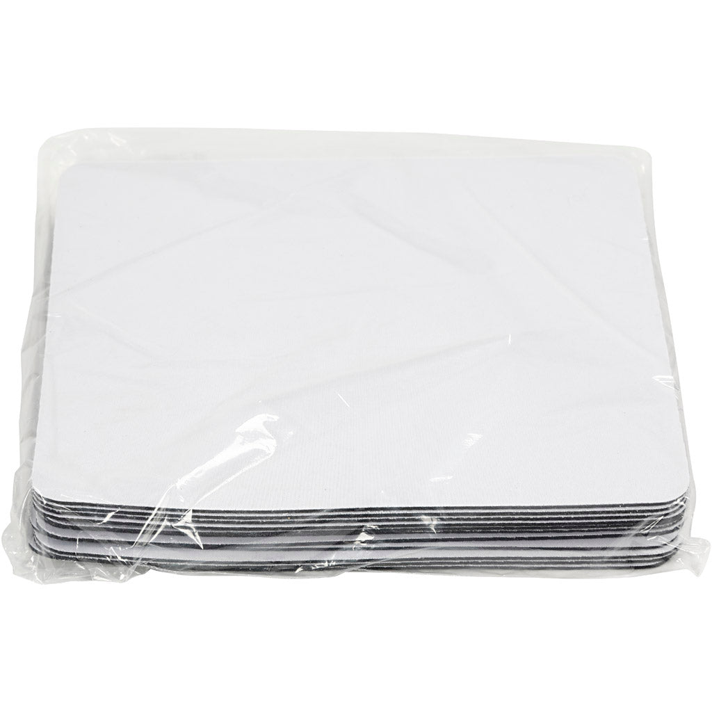 Tapis de souris, taille 20x24 cm, blanc, 12 pièces 1 boîte