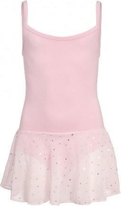 Justaucorps Papillon fille taille 104 - justaucorps à bretelles spaghetti - avec paillettes - rose
