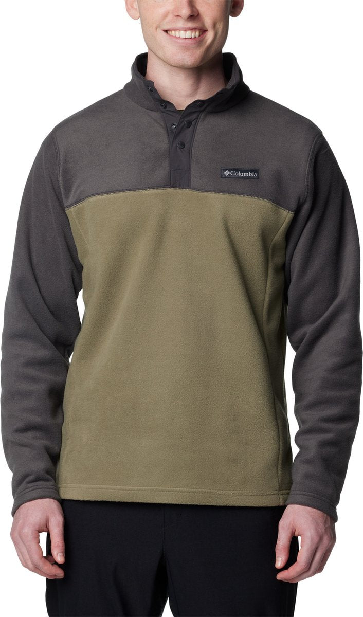 Pull d'extérieur pour hommes Columbia Steens Mountain™ Half Snap II - Vert pierre, Requin - Taille XL