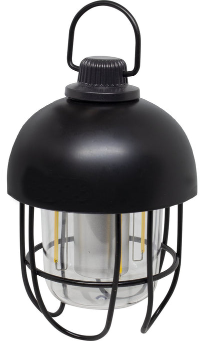 Lampe de camping rechargeable Eurotrail tivo - lampe de table - lampe suspendue - noir - lumière blanche et chaude - dimmable - conception robuste