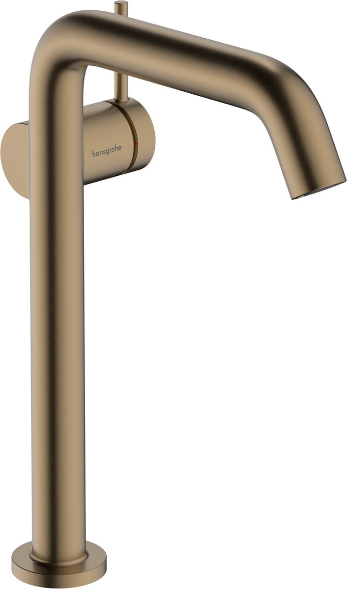 Hansgrohe tecturis s - robinet de lavabo - commande à levier unique - démarrage à froid, économie d'énergie - sans vidage - taille 240 mm - bronze brossé