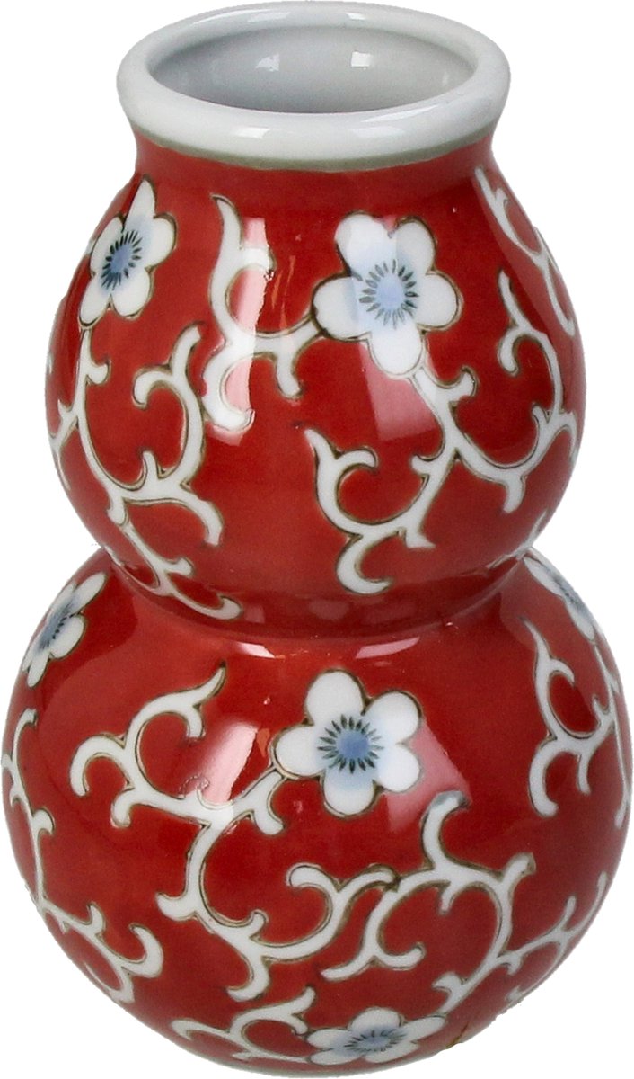 Vase collection Hd porcelaine rouge 10x10x16cm