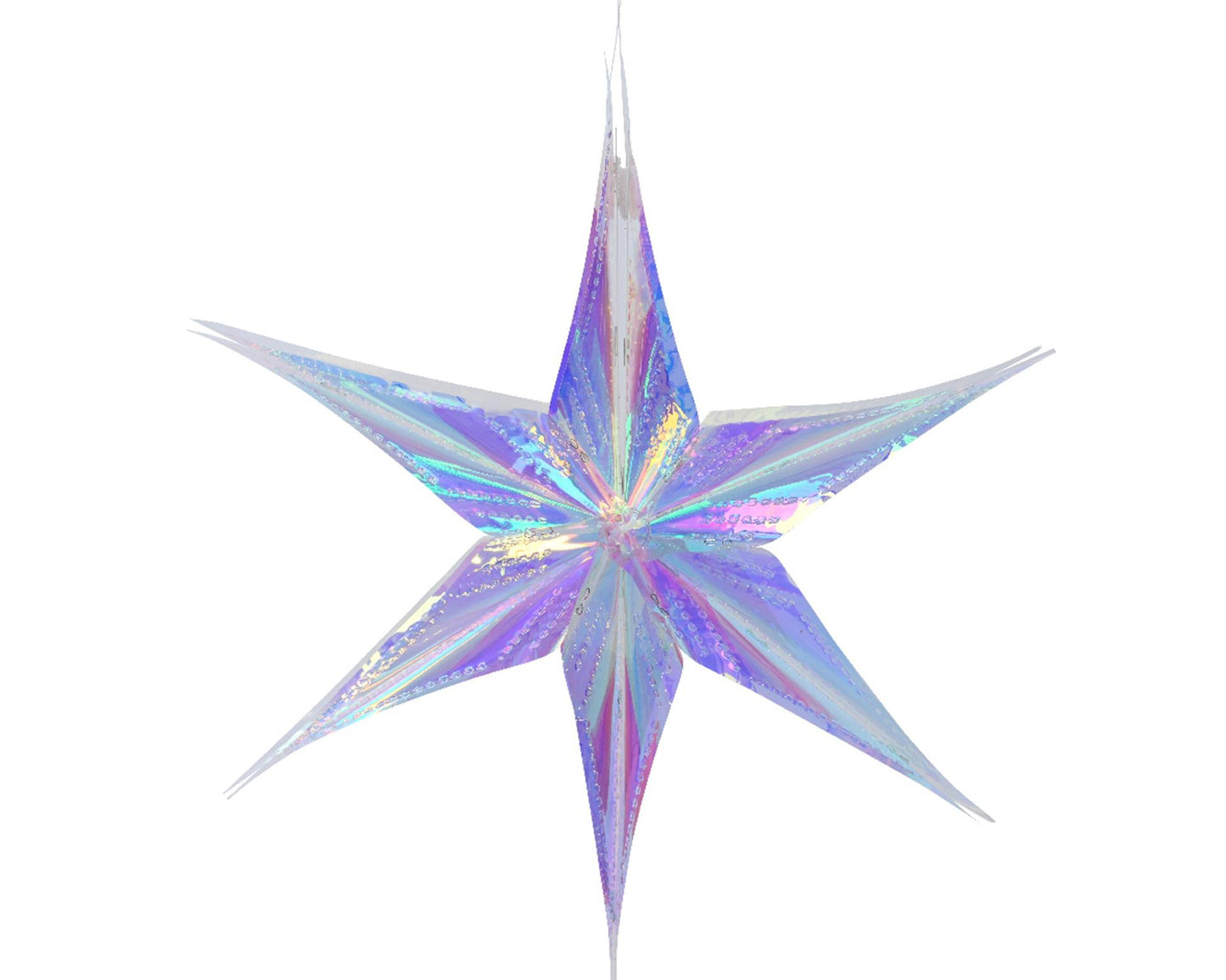 Decoris Pendentif de Noël étoile irisée 30cm