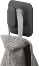 Tiger carv - crochet porte-serviette moyen - sans perçage - ruban adhésif 3m - noir