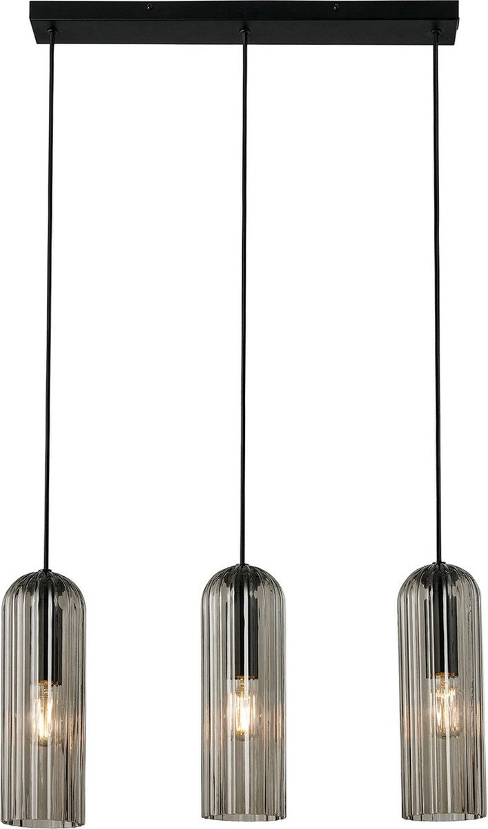 Nordlux miella suspension-3-rail-e27-verre fumé